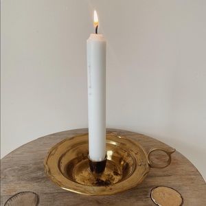SOLD 🕯 Single Brass Candle Holder